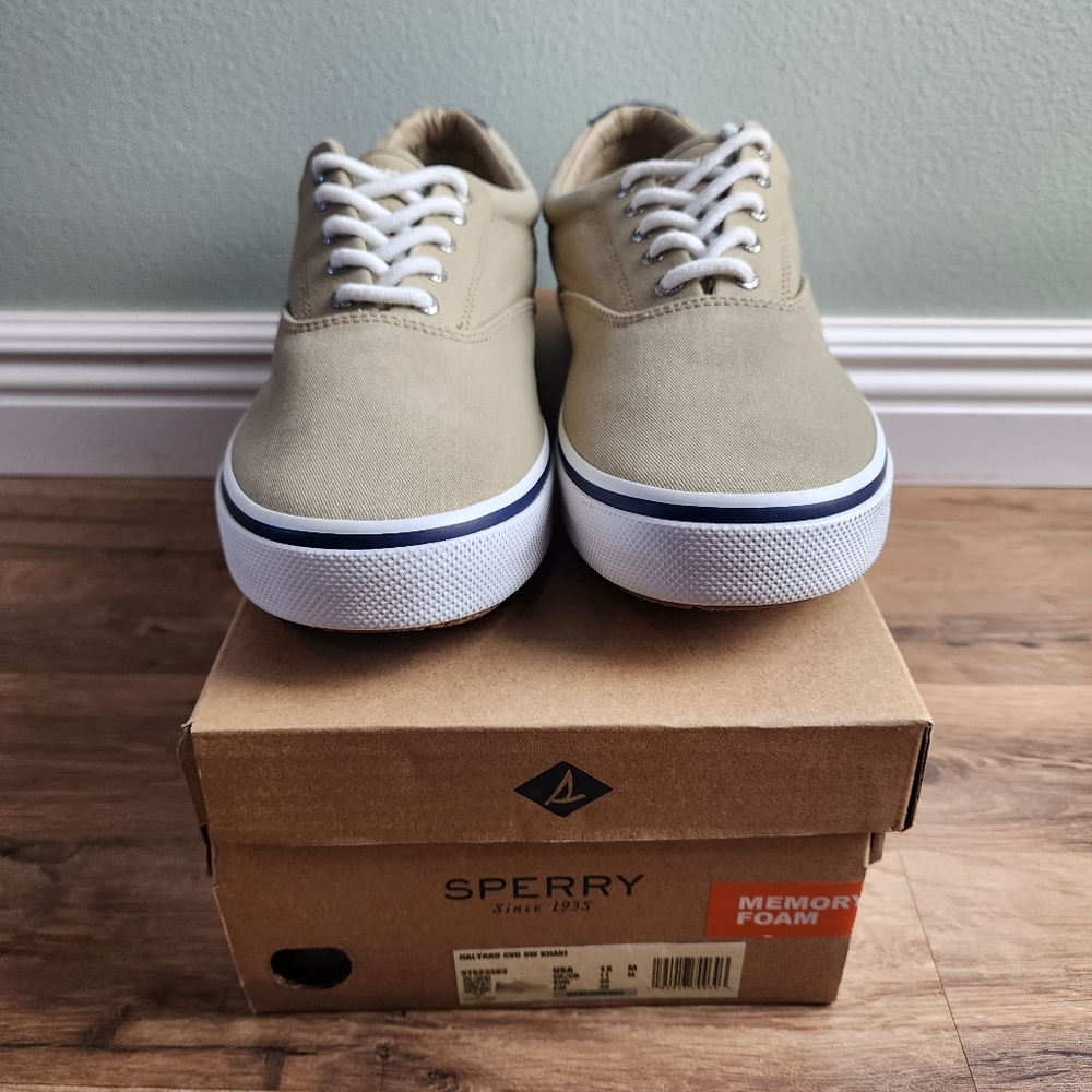 ❗️NWT❗️Sperry Men's Halyard CVO Khaki Seaker Size 12 - Picture 9 of 13